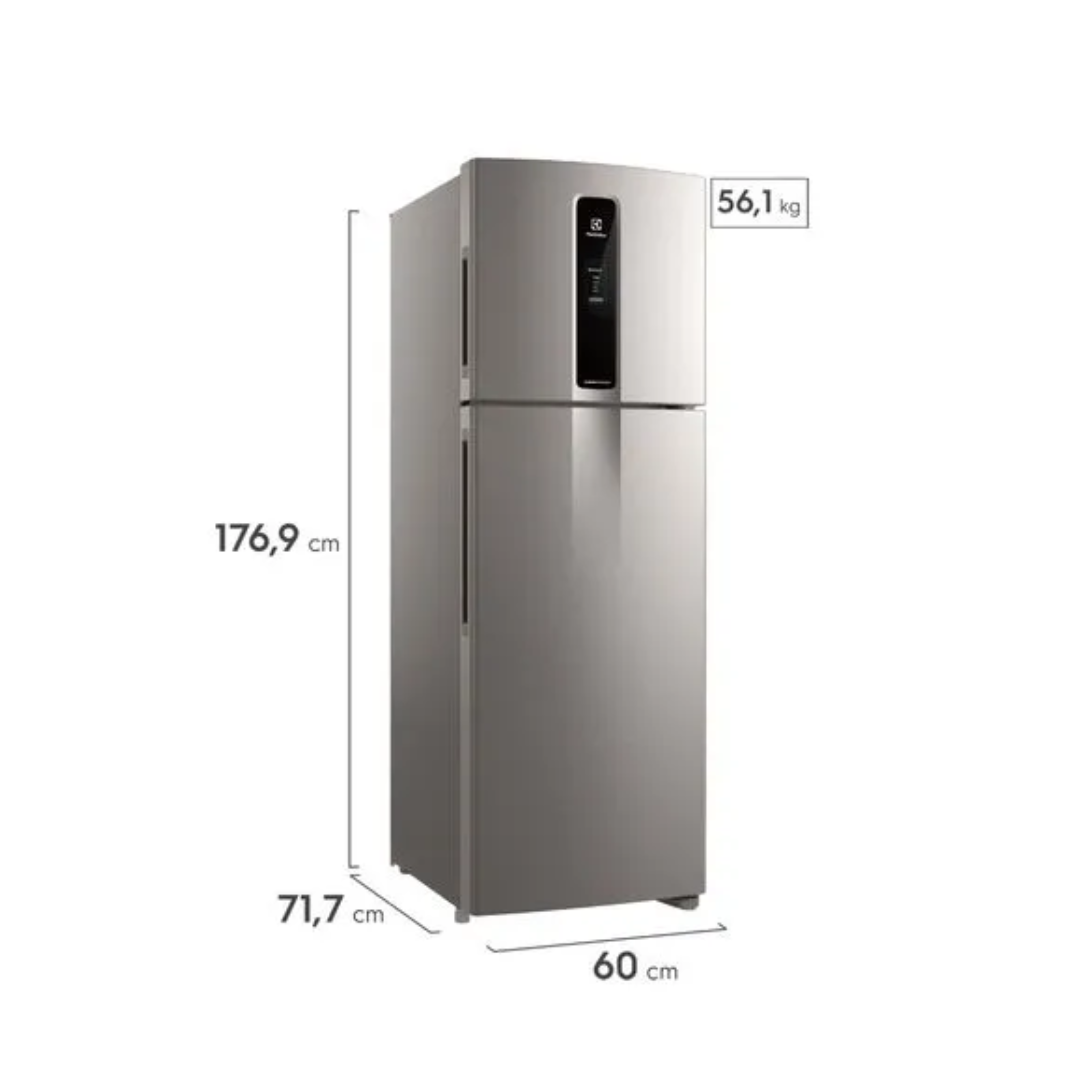HELADERA ELECTROLUX NF INVERT 408L PLATA