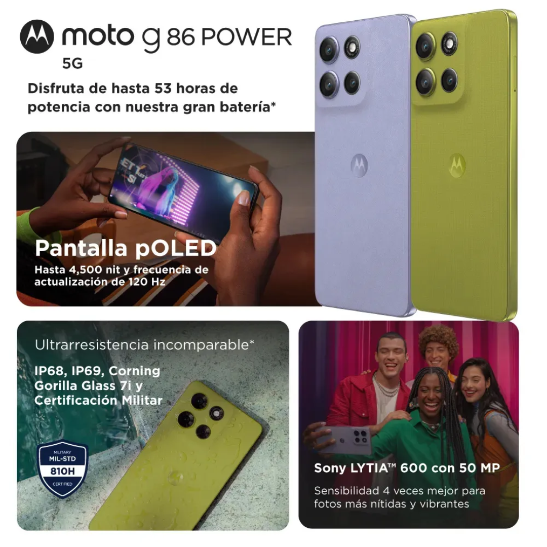 MOTOROLA MOTO G86 POWER 256/8GB