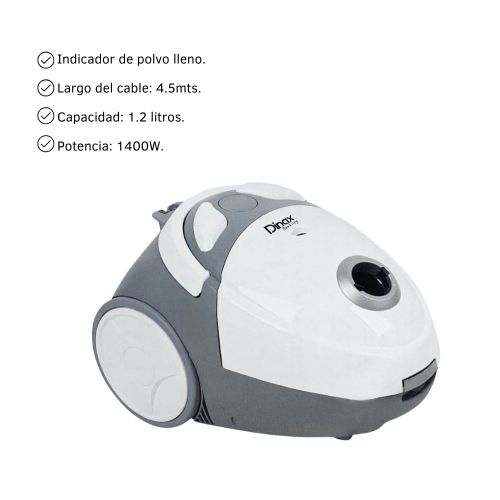 ASPIRADORA ELECTRICA 1.2L BOLSA DE TELA DINAX