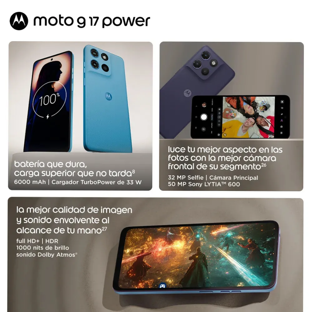 MOTOROLA MOTO G17 POWER 256/8GB