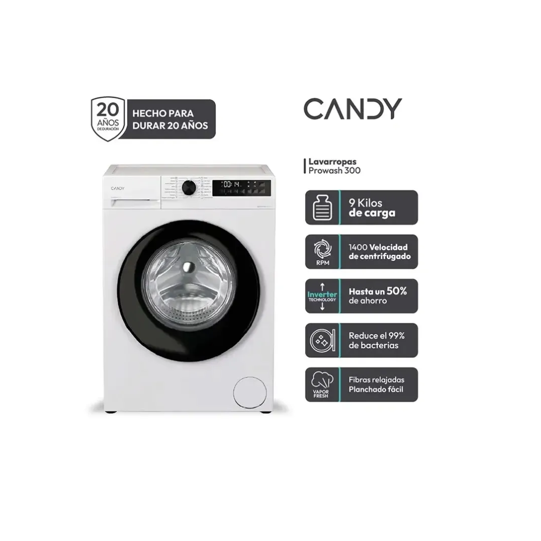 LAVARROPAS CANDY 9KG PROWASH 300 INVERTER