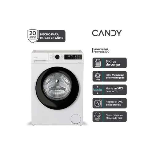 LAVARROPAS CANDY 9KG PROWASH 300 INVERTER