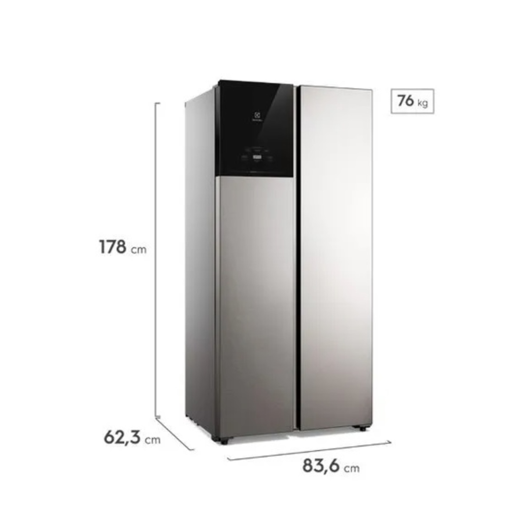 HELADERA ELECTROLUX SIDE BY SIDE 440LTS