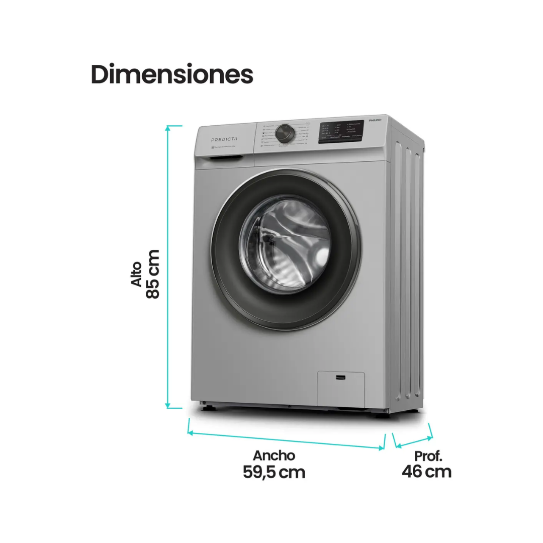LAVARROPAS PHILCO PREDICTA 6.5KG GRIS