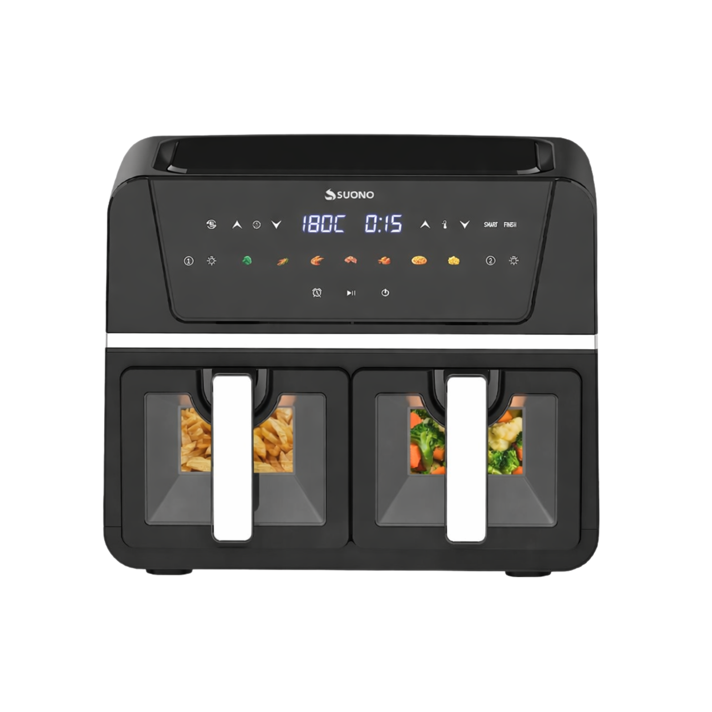 FREIDORA DE AIRE SUONO DIGITAL 9LTS DOBLE VENTANA