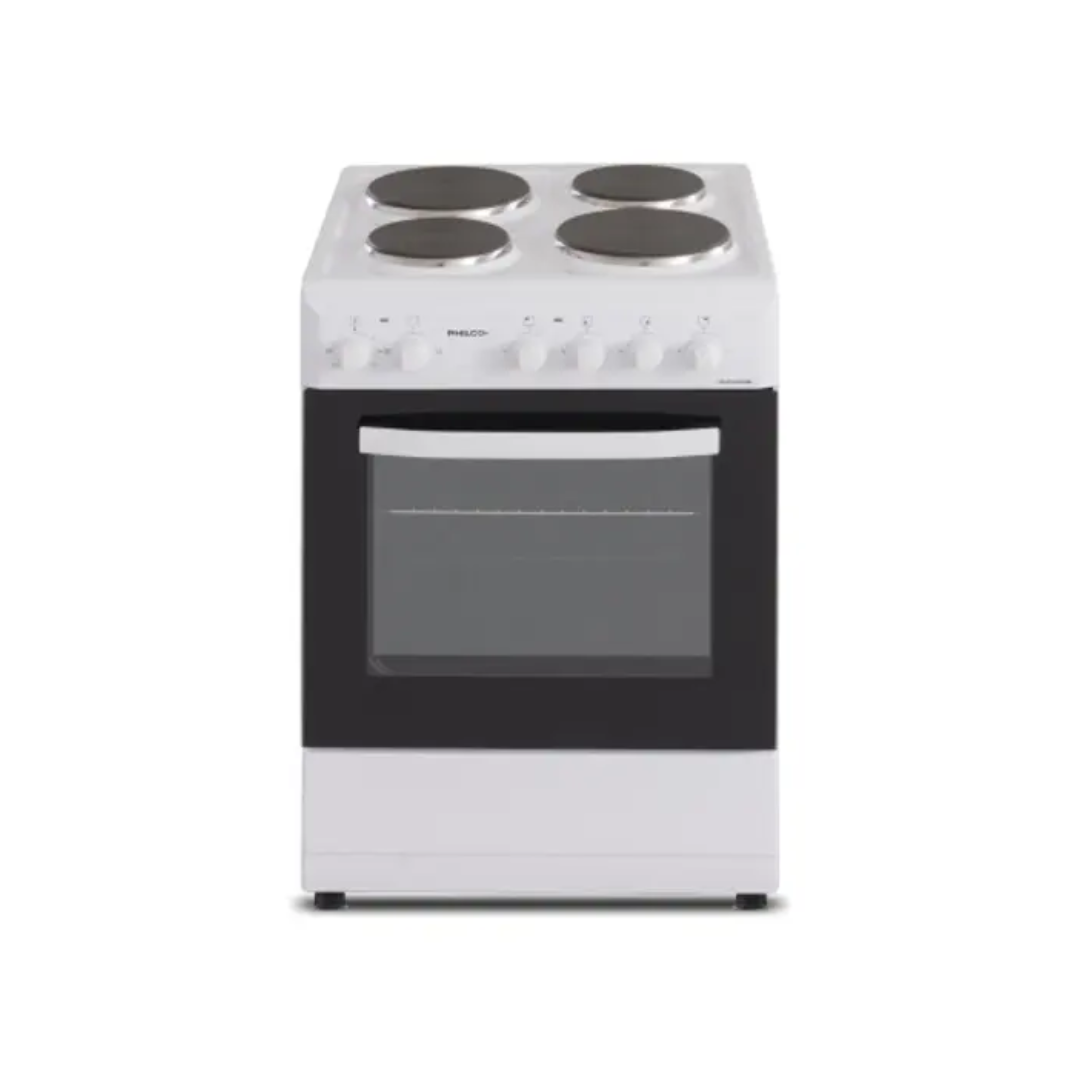 COCINA ELECTRICA PHILCO 4 HORNALLAS 60CM (BLANCA)