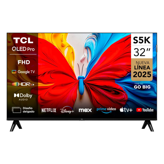 SMART TV TCL 32" QLED GOOGLE TV 32S5K