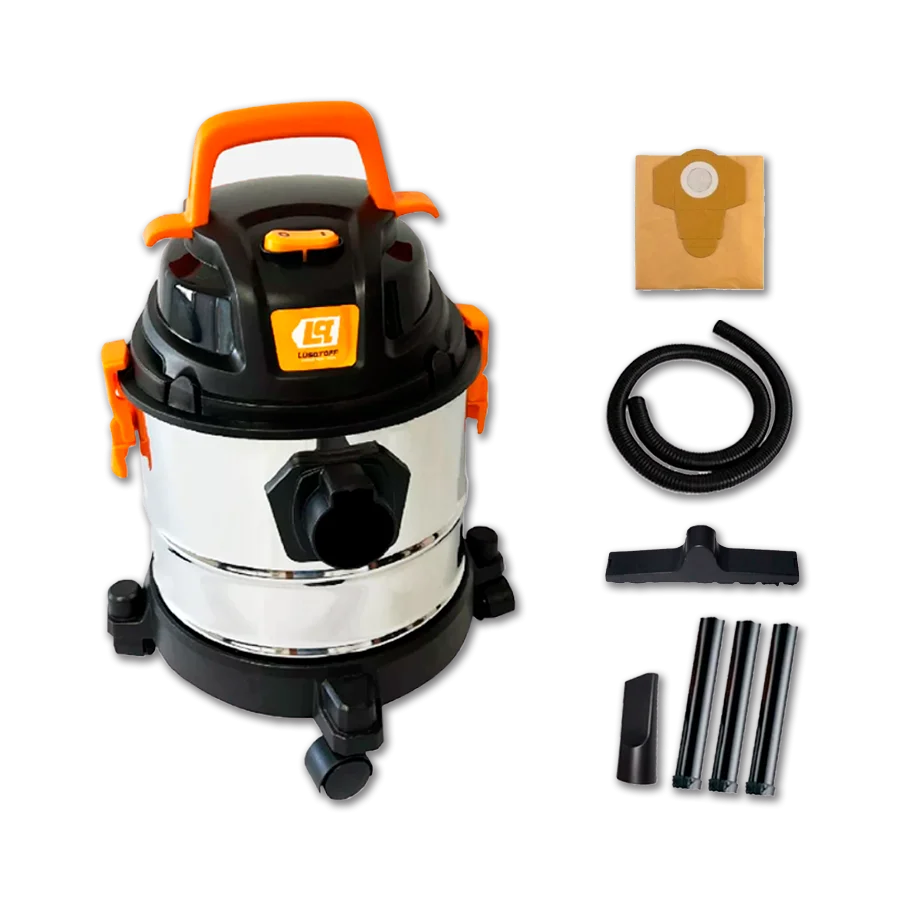 ASPIRADORA ELECTRICA LUSQTOFF 1400W 15LTS INOX LA-1500MM