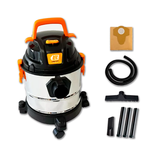 ASPIRADORA ELECTRICA LUSQTOFF 1400W 15LTS INOX LA-1500MM